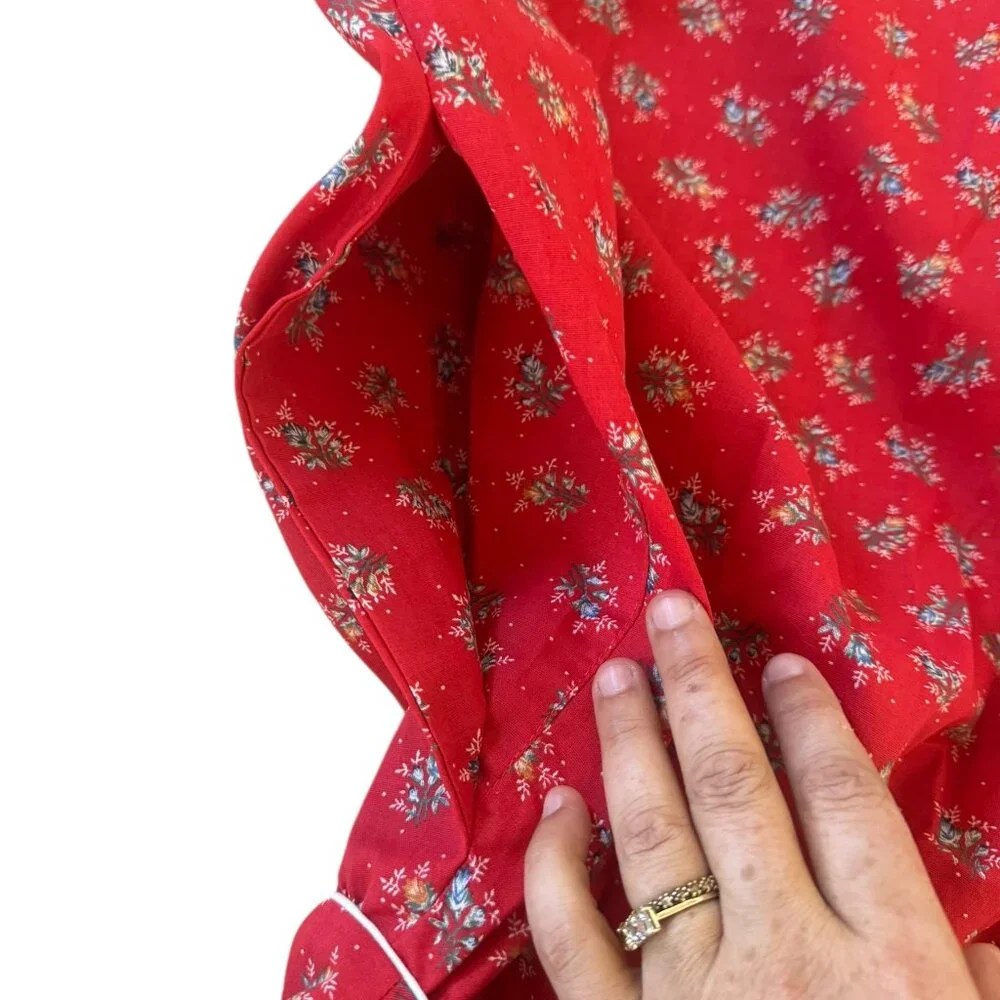 Byer Too! Vintage Open Back Strap Flowered Sun Dress Sz. XS 70's Prairie Core - Picture 3 of 16